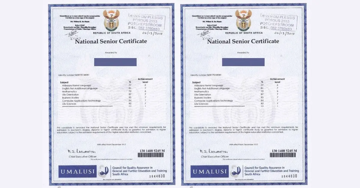 Matric Bachelor Pass Requirements